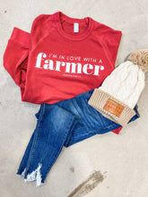 Load image into Gallery viewer, Graphic &#39;I&#39;m in Love with a Farmer&#39;  Crewneck