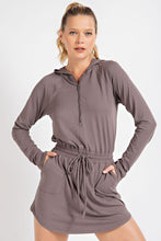 Load image into Gallery viewer, BUTTER 2 IN 1 LONGSLEEVES ROMPER WITH HOODIE