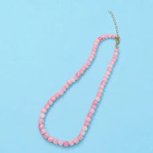 Load image into Gallery viewer, Solid Color Natural Agate Glass Bead Necklace |