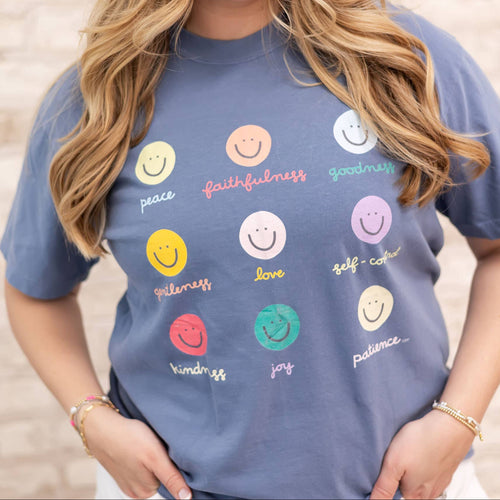 Smiley Fruits of The Spirit Tee