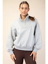 Load image into Gallery viewer, French Terry Fleece Quarter Zip Top