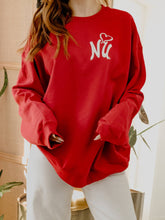 Load image into Gallery viewer, Nebraska Huskers Lyric Puff Ink Red Sweatshirt