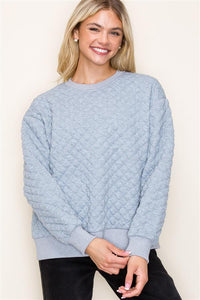 Quilted Pullover