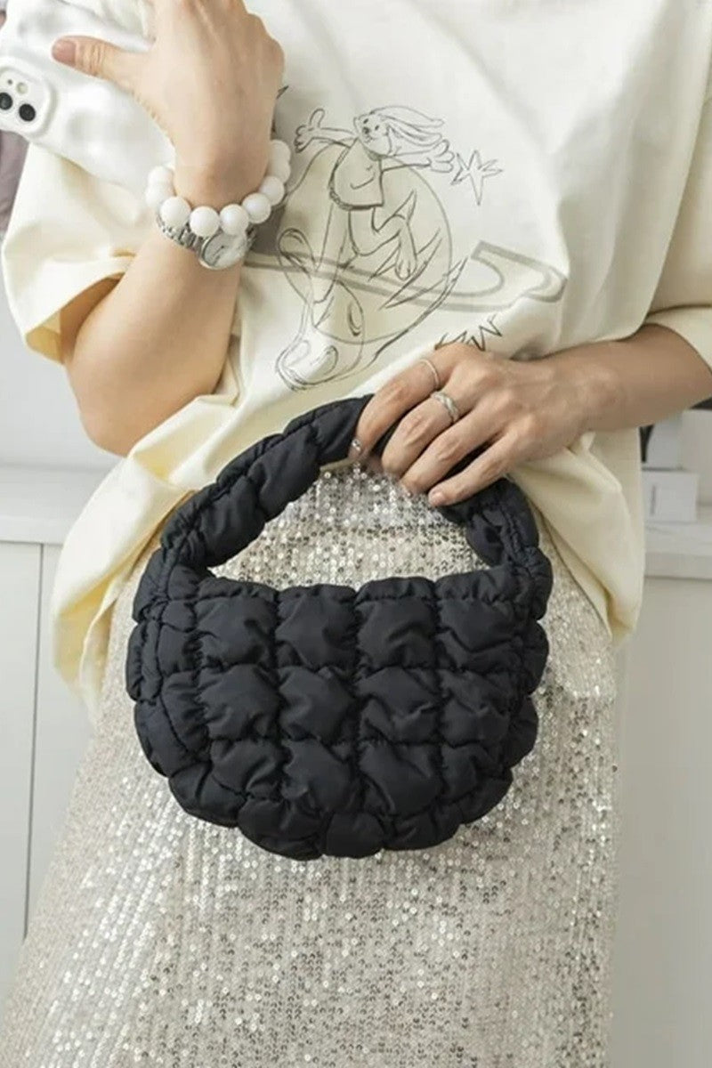 Quilted Micro Puffy Handbag