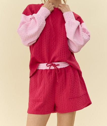 Cable Knit Shorts