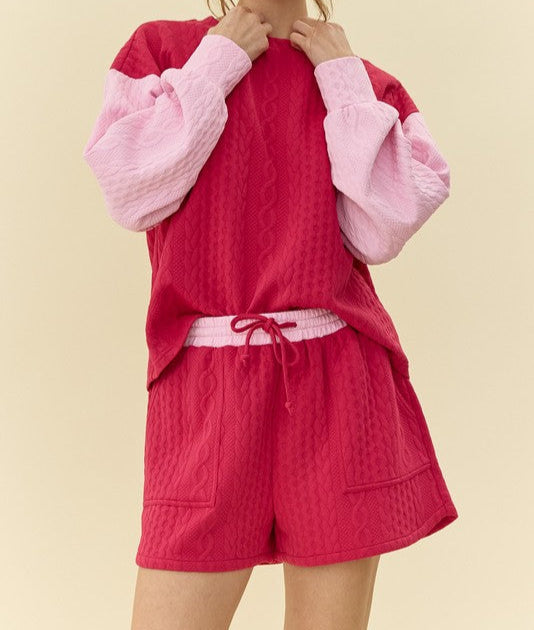 Cable Knit Shorts