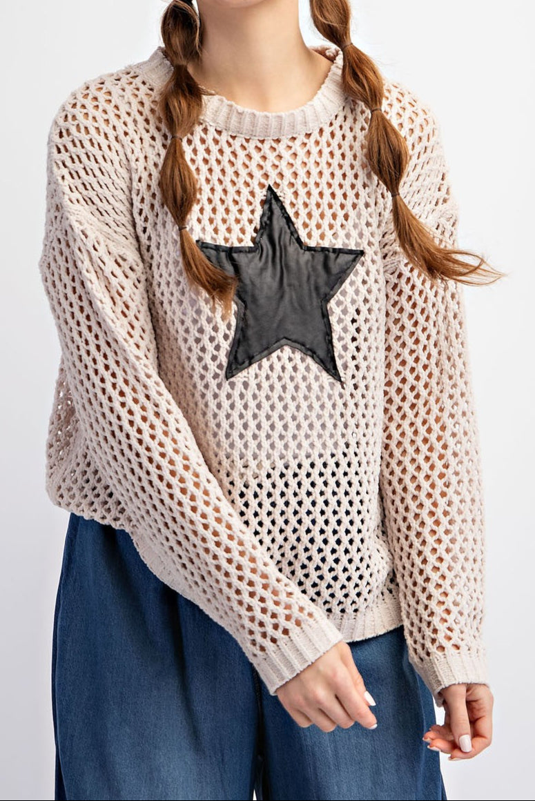 Star Crochet Sweater