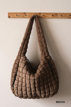 Load image into Gallery viewer, OVERSIZED QUILTED CARRYALL CROSSBODY BAG