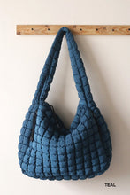 Load image into Gallery viewer, OVERSIZED QUILTED CARRYALL CROSSBODY BAG