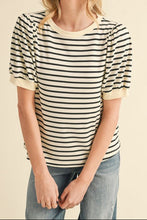 Load image into Gallery viewer, Striped  Short Sleeve Top