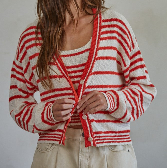 Alder Striped Cardigan