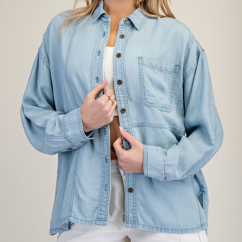 Chambray Long Sleeve Shirt