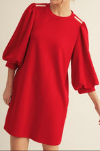 Load image into Gallery viewer, Stripe Accent Shoulder  Dress