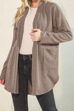 Load image into Gallery viewer, Long Sleeve Ribbed Open Cardigan