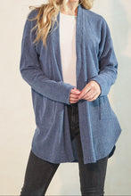 Load image into Gallery viewer, Long Sleeve Ribbed Open Cardigan