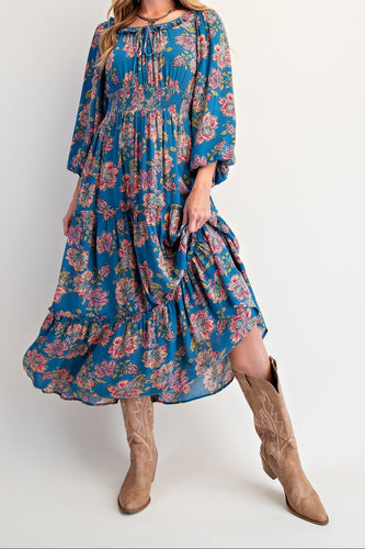 Floral Printed Maxi Dress