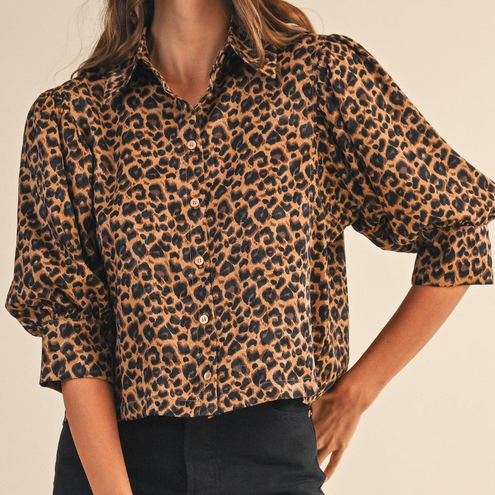 Leopard Print Blouse