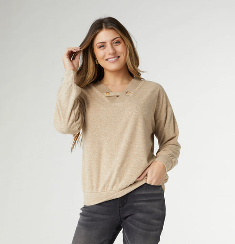 Davy V-Neck Knit Top