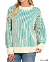 Load image into Gallery viewer, Ava Two Tone Sweater