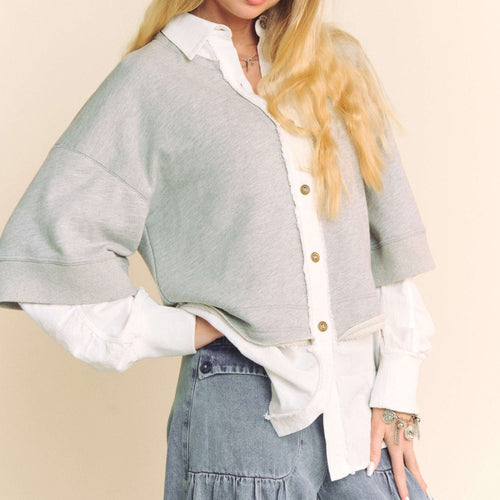Raw Edge Layered top
