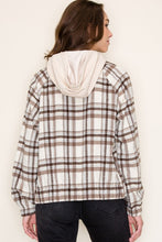 Load image into Gallery viewer, Plaid Hooded Jacket