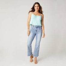 Load image into Gallery viewer, Everstretch Ankle Jeans with Fringe Detail