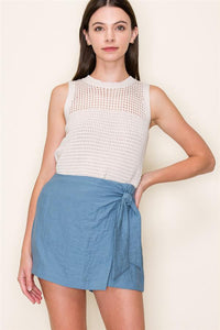 Front Wrap Skort