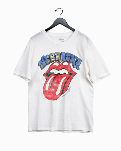 Rolling Stones Nebraska Flag Rocker White Graphic Tee