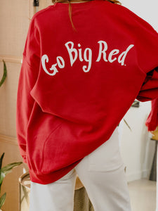 Nebraska Huskers Lyric Puff Ink Red Sweatshirt