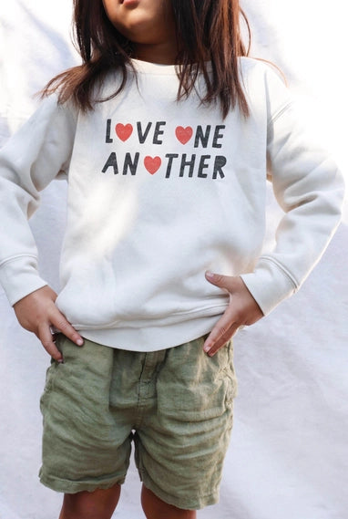LOVE ONE ANOTHER TODDLER GRAPHIC SWEATSHIRT
