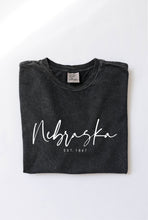 Load image into Gallery viewer, NEBRASKA EST. 1867 Mineral Washed Graphic Top
