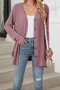Long Sleeve Button Cardigan