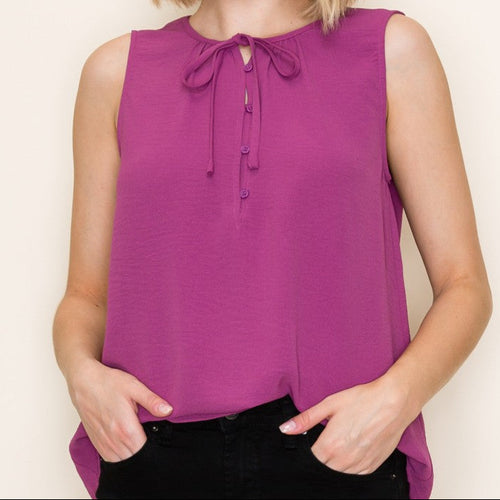Solid Crinkled Top