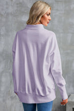 Load image into Gallery viewer, Oversized Quarter-Zip Pullover Sweatshirt