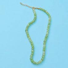 Load image into Gallery viewer, Solid Color Natural Agate Glass Bead Necklace |