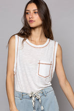 Load image into Gallery viewer, Round Neck Sleeveless Pocket Front Solid Top