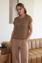 Load image into Gallery viewer, Crochet Knit Batwing Top