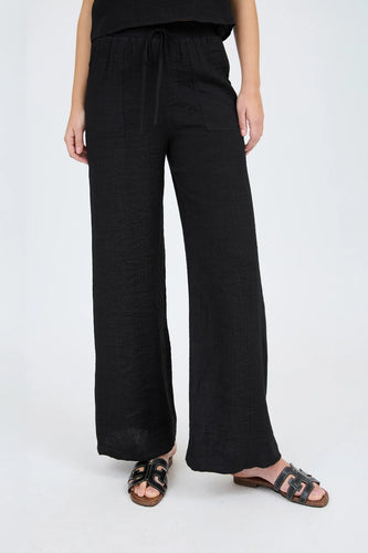 Drawstring Wide Leg Pants