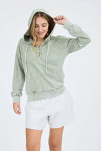 Load image into Gallery viewer, Hooded Henley Sweater