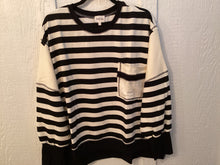 Load image into Gallery viewer, Lily Stripe Oversize Sweatshirt