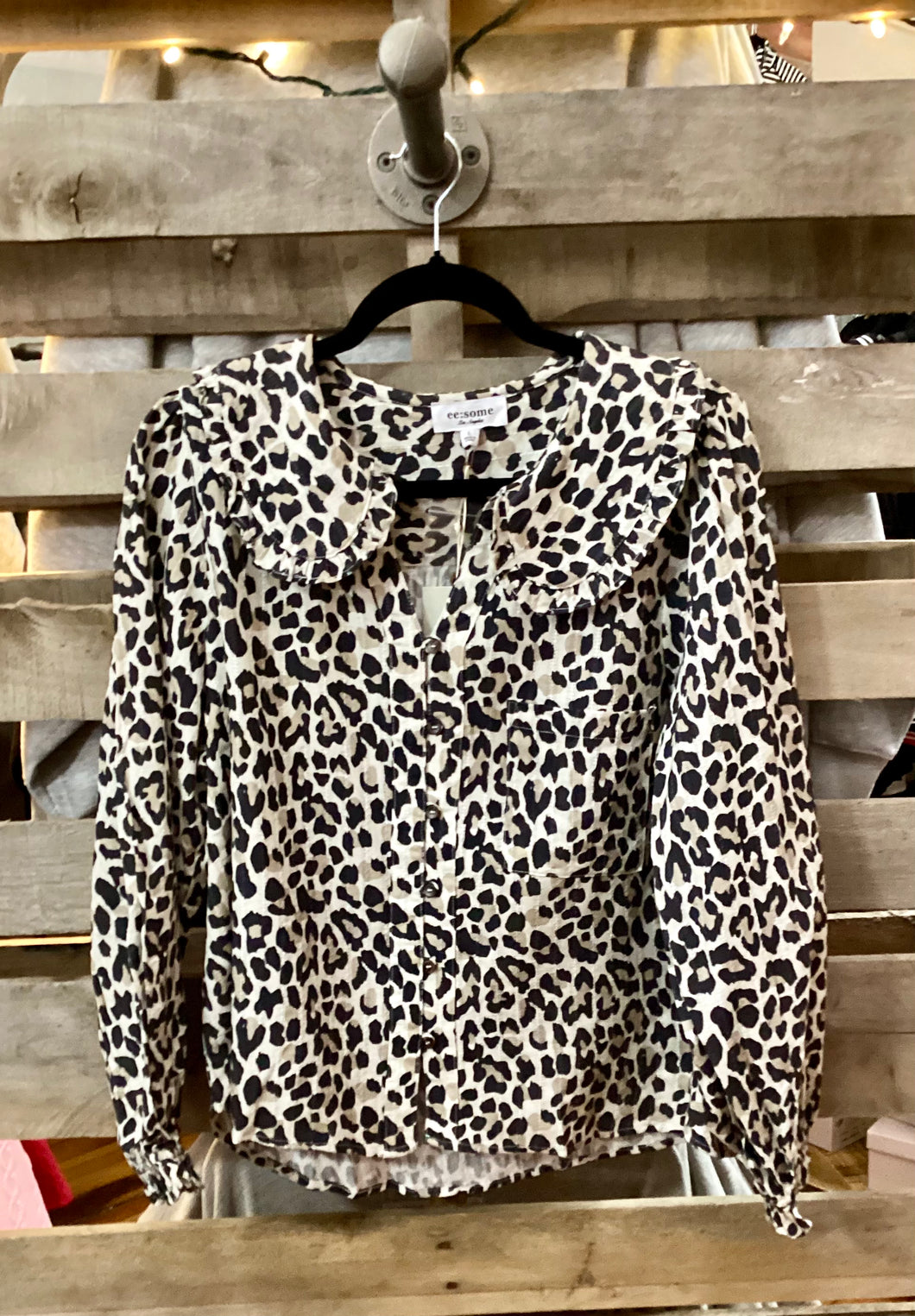 Cheetah Button Down Shirt