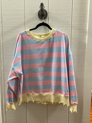 Stripe Terry with Lettuce Rib Bottom