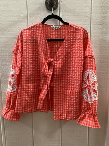 Tie Front Lace Cardigan