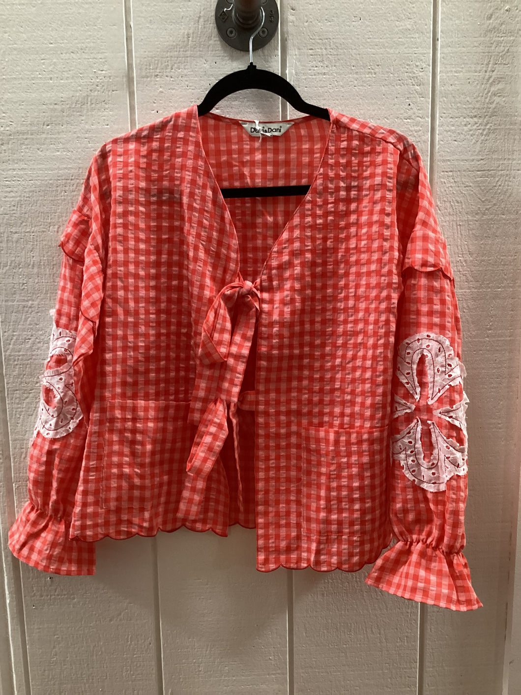 Tie Front Lace Cardigan