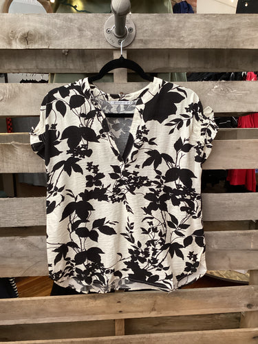 V Neck Floral Top