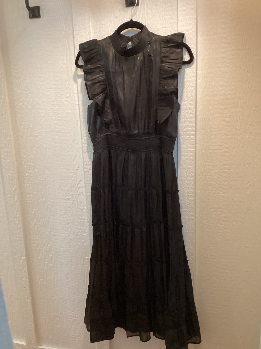 Organza Tiered Dress With Ruffle Detail