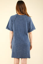 Load image into Gallery viewer, Oversized Washed Knit Mini Dress