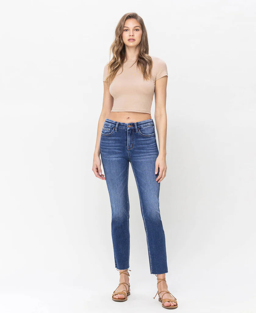 Jeanne-High Rise Slim Straight Jean