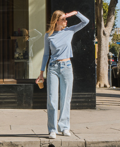 High Rise Super Wide Leg Jeans