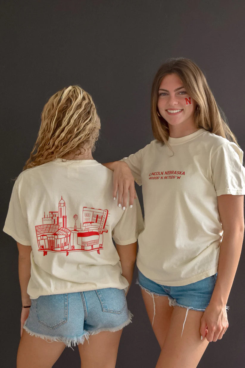 Lincoln Nebraska Skyline Tee